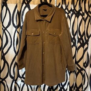 Arula Stretch Shacket with Pockets